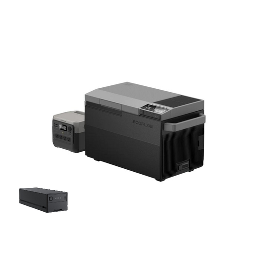 EcoFlow GLACIER Portable Refrigerator with Plug-in Battery + RIVER 2 Pro Portable Power Station