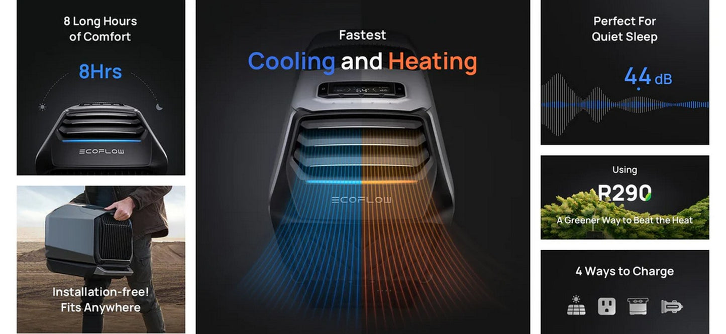 EcoFlow WAVE 2 Portable Air Conditioner and Heater with Add-on Battery