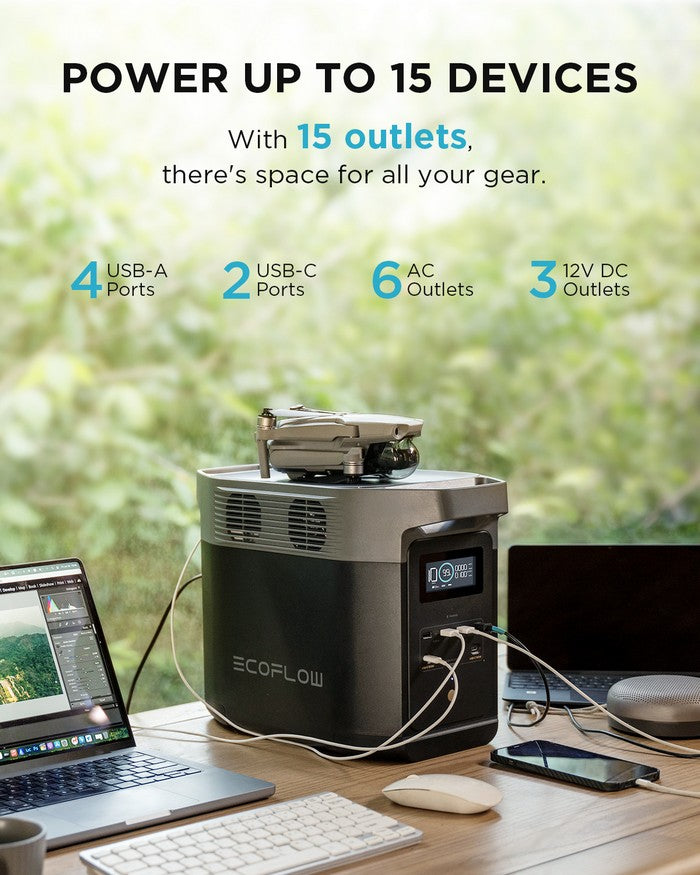 EcoFlow DELTA 2 Portable Power Station 1800W 1024Wh