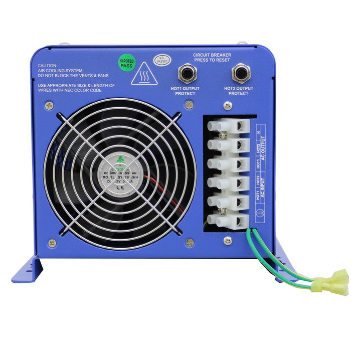 6000 Watt Pure Sine Inverter Charger 24Vdc / 240Vac Input & 120/240Vac Split Phase Output with Automatic Transfer Switch