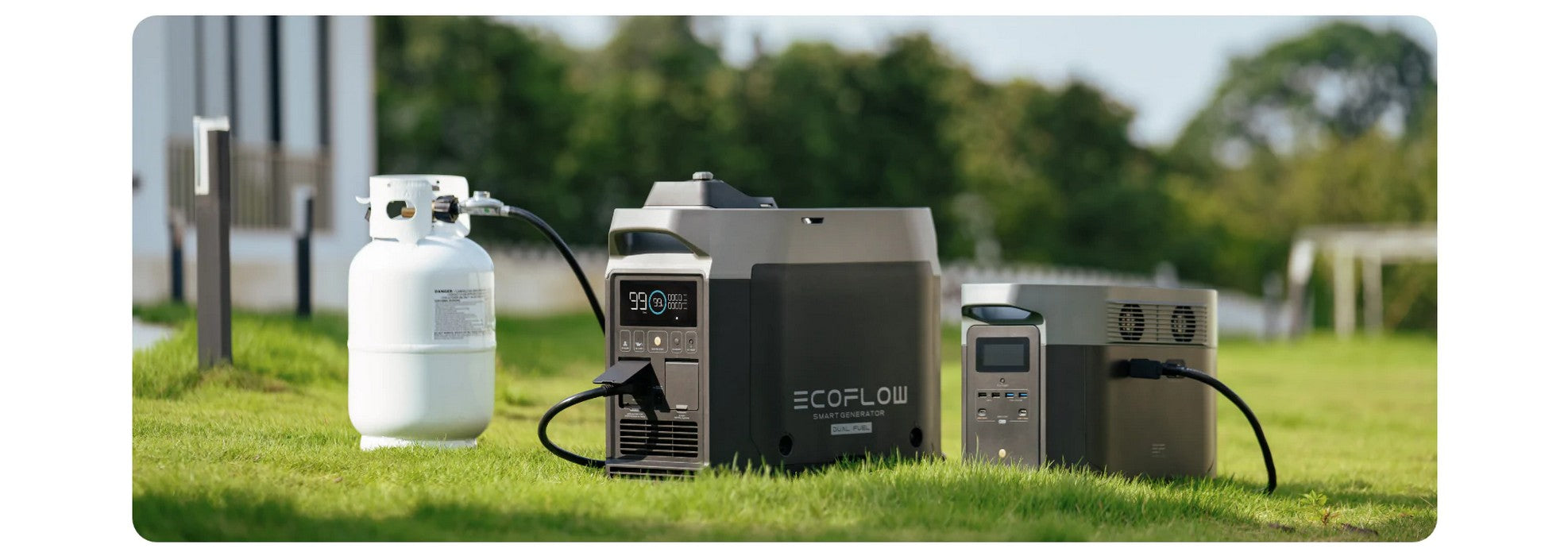 EcoFlow Delta Pro Portable Power Station and Dual Fuel Smart Generator Kit  - Free Remote Control!